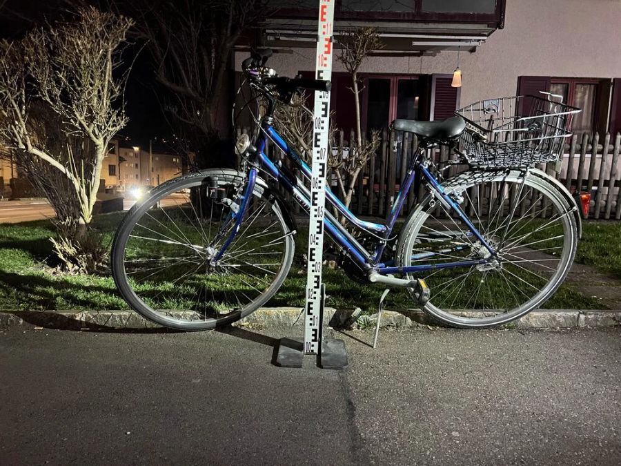 Beschädigtes Fahrrad Lukasstrasse