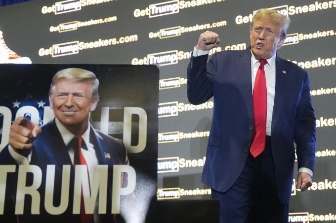 Trump gibt sich nach wie vor siegessicher. Election 2024 Trump