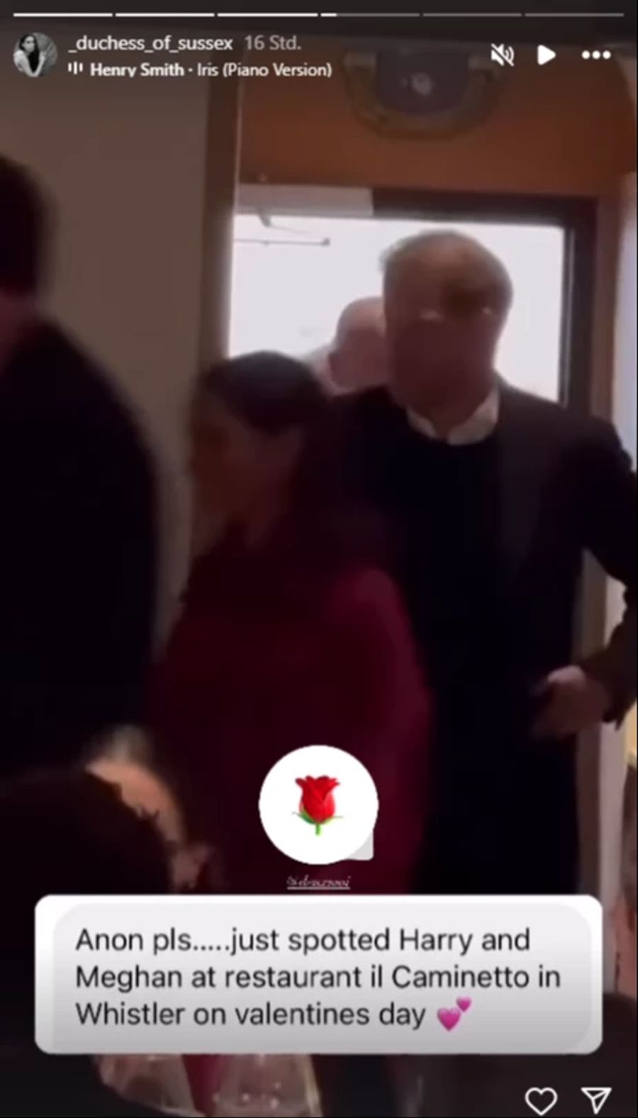 Harry und Meghan gönnten sich am Valentinstag ein Znach beim Italiener.