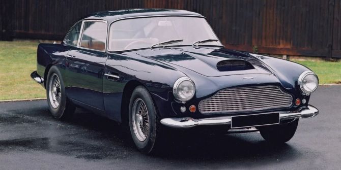 Aston Martin DB4, Produktbild, blau, Historie