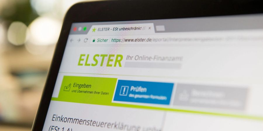 Die Steuer-Plattform «Elster» ist derzeit offenbar überlastet.