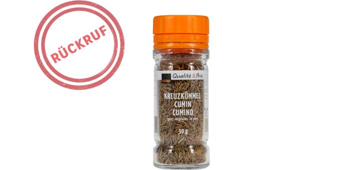 Coop ruft das Produkt «Kreuzkümmel ganz 30 Gramm» zurück. kreuzkümmel Coop