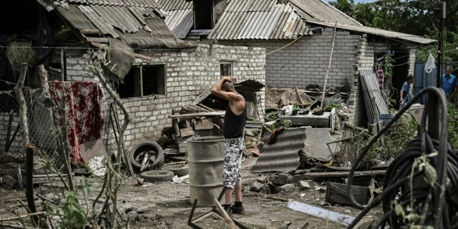 Ukrainer in Lyssytschansk leben schon seit Jahren im Krieg. Seit 2014 wird die Stadt angegriffen.