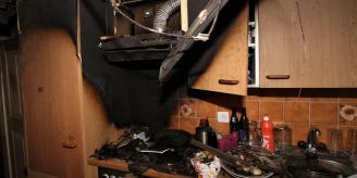 Gonten AI - Unbeaufsichtigte Pfanne löst Küchenbrand aus
