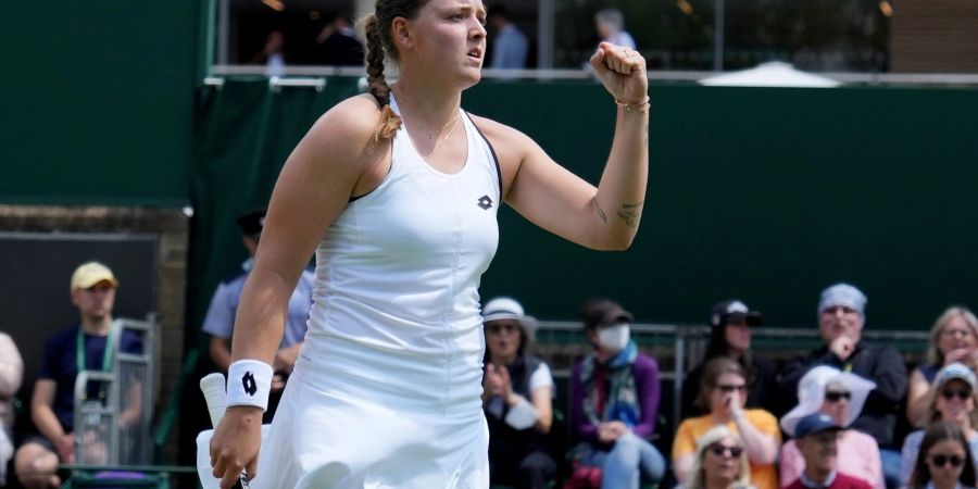 Jule Niemeier hat in Wimbledon das Achtelfinale erreicht.