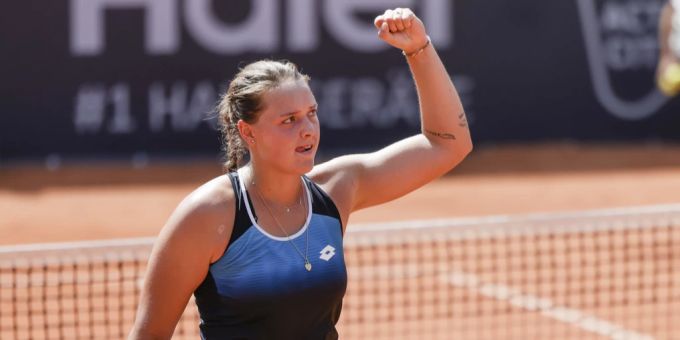 Jule Niemeier muss eine Niederlage einstecken. Jule Niemeier