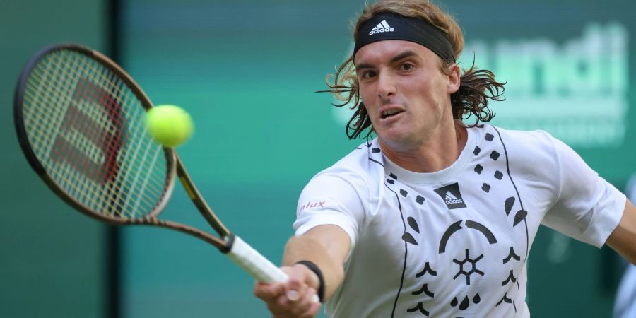 Der Grieche Stefanos Tsitsipas in Aktion.