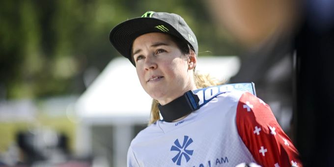 Camille Balanche gewinnt an der Downhill-EM im slowenischen Maribor Silber. (Archivbild) camille balanche