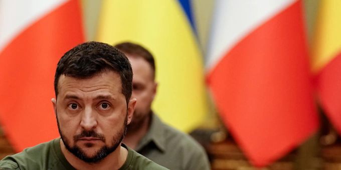 Wolodymyr Selenskyj sieht die Ukraine bereits jetzt als Teil des europäischen Werteraums. Foto: Kay Nietfeld/dpa Wolodymyr Selenskyj sieht die Ukraine bereits jetzt als Teil des europäischen Werteraums. Foto: Kay Nietfeld/dpa