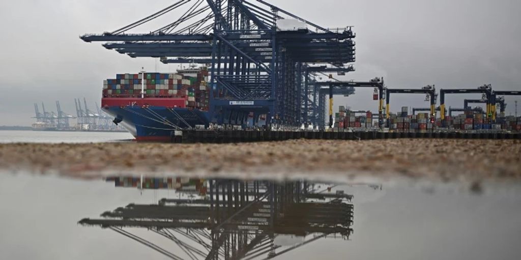An eight-day strike is planned at Britain’s biggest container port