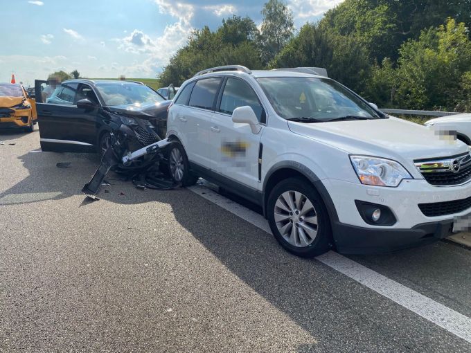 Beim Unfall wurden Personen verletzt. Unfall