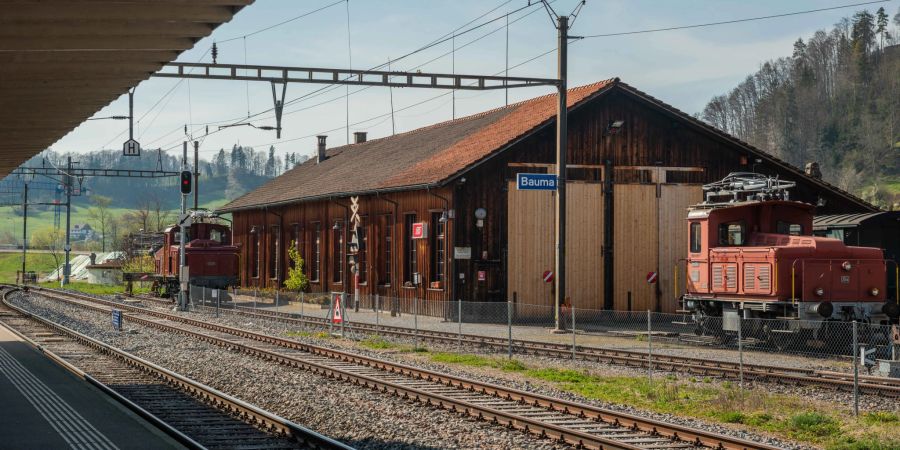 Der Bahnhof in der Tösstaler Gemeinde Bauma.