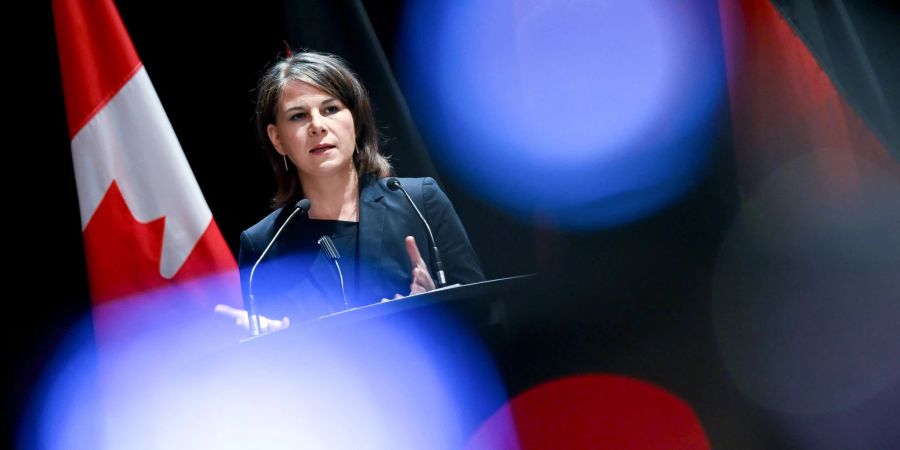 Aussenministerin Annalena Baerbock bei ihrem Antrittsbesuch in Kanada.