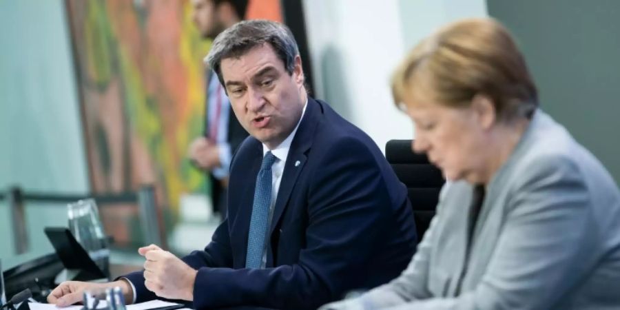 Markus Söder und Angela Merkel