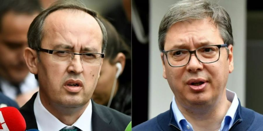 Hoti (l.) und Vucic