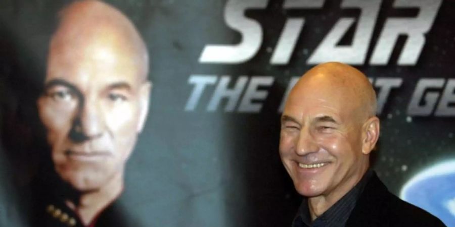 Der britische Schauspieler Patrick Stewart reiste als Captain Jean-Luc Picard mit dem «Raumschiff Enterprise» durchs All. Foto: picture alliance / dpa