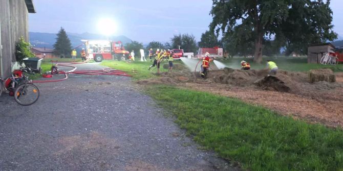 Altstätten Mottbrand Heuballenbrand Sachschaden
