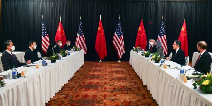 Diplomaten aus den USA und China im März in Alaska Diplomaten aus den USA und China im März in Alaska