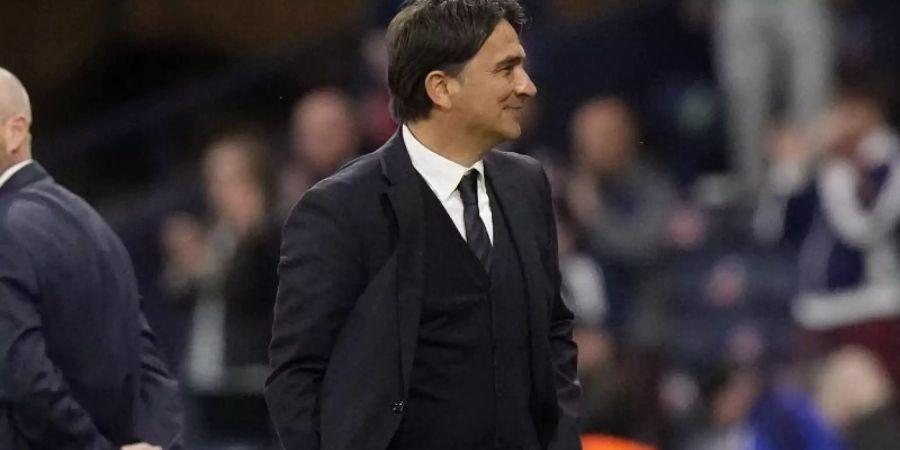 Trifft im EM-Achtelfinale mit Kroatien auf Spanien: Zlatko Dalic. Foto: Petr David Josek/AP Pool/dpa