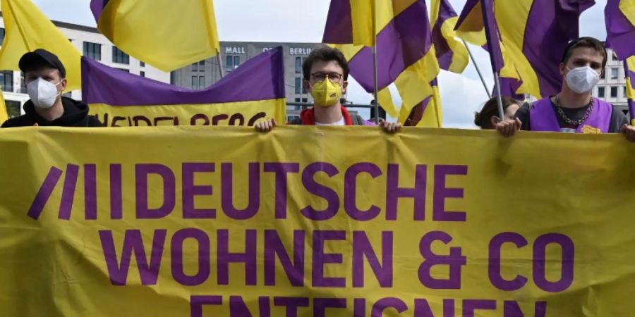 Demonstration im Mai in Berlin