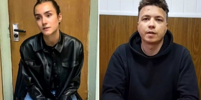Roman Protassewitsch und seine Freundin Sofia Sapega Sofia Sapega