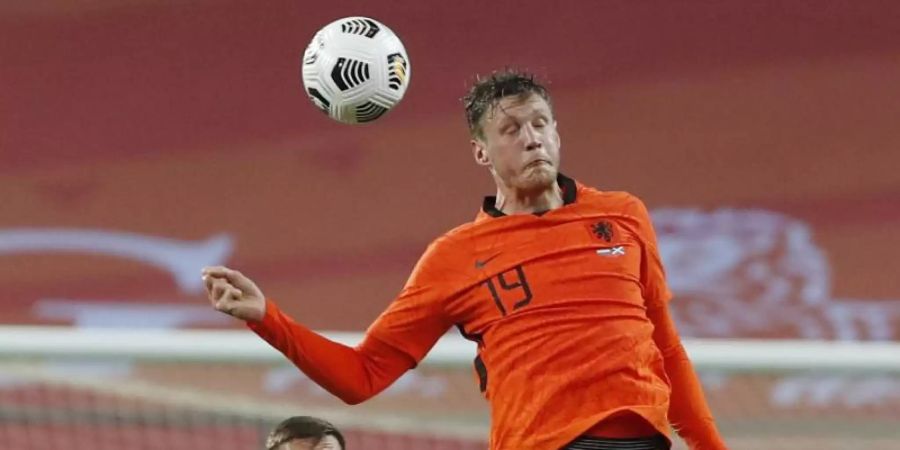 Wout Weghorst beim Testspiel der Niederlande gegen Schottland. Foto: Miguel Morenatti/AP/dpa