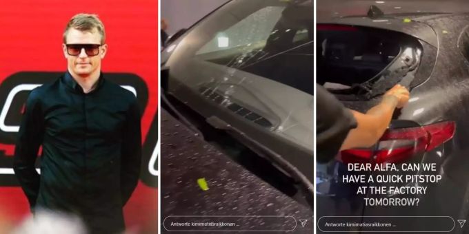 «Brauche Boxenstopp» - Hagel in Baar ZG zerstört Kimi Räikkönens Alfa