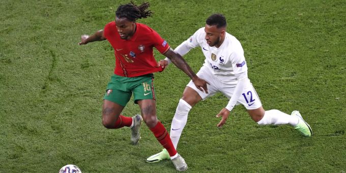 Renato Sanches kam im Spiel gegen Frankreich zu seinem ersten Startelfeinsatz an der Euro 2020. Renato Sanches portugiesische Nationalmannschaft