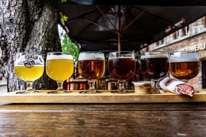 Brügge im Zeichen des Bieres. Bier