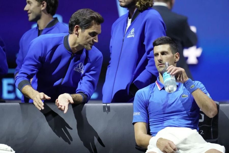 Novak Djokovic (r.) denkt derweil noch nicht ans Aufhören.