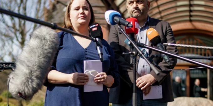 Co-Vorsitzenden der Grünen: Ricarda Lang und Omid Nouripour. (Archivbild) Ricarda Lang und Omid Nouripour.