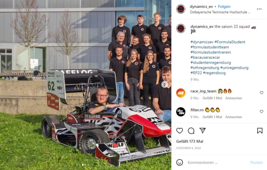 Regelmässig präsentierten sie ihre Autos auf Instagram.