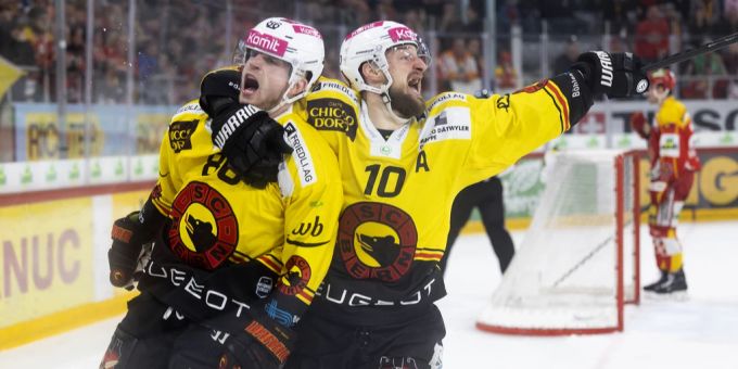 5:3-Spektakel - SCB siegt in Biel und verkürzt in Playoff-Serie!