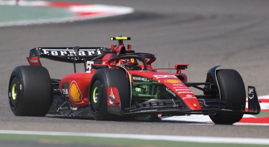 Carlos Sainz (Ferrari) beim Vorsaison-Test der Formel 1 in Bahrain.