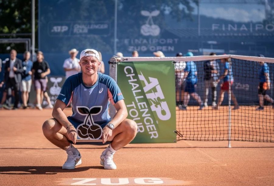 Im letzten Sommer dann der nächste Titel in der Schweiz: Stricker gewinnt die erste Austragung des Challengers Zug.