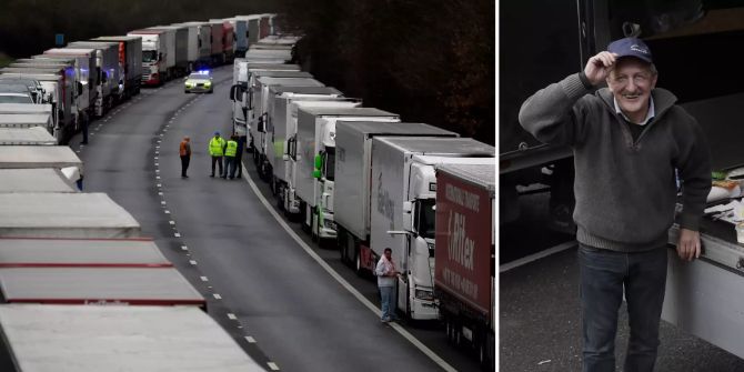 Frankreich Grossbritannien Trucker