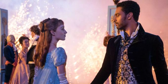 Phoebe Dynevor als Daphne Bridgerton und Regé-Jean Page als Simon Basset in einer Szene aus «Bridgerton». bridgerton sex phoebe dynevor