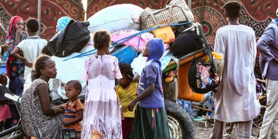 Äthiopische Flüchtlinge im Sudan