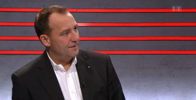 Thomas Matter in der «Arena». matter «Arena»