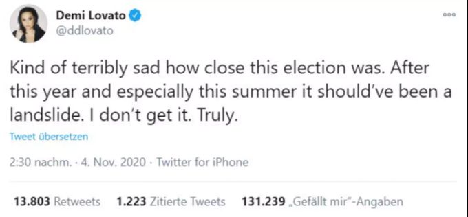 Demi Lovato fiebert dem Resultat entgegen. demi
