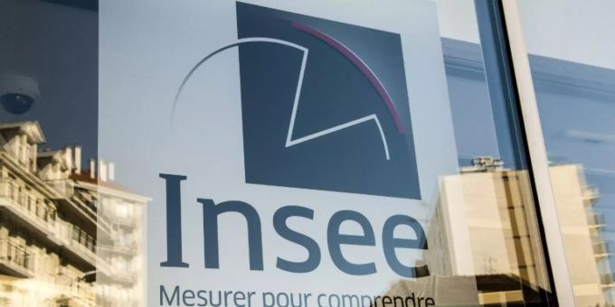 Das Logo des Statistikamt Insee. Französische Wirtschaft