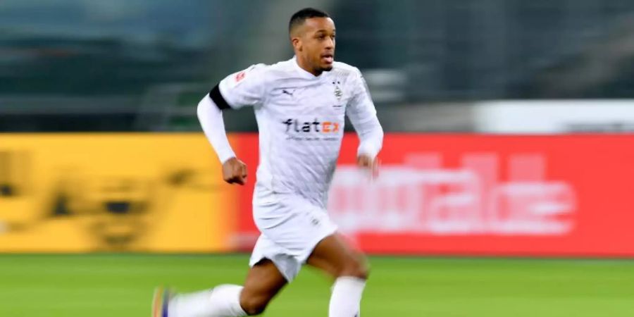 Ist in Topform: Gladbachs Alassane Plea. Foto: Marius Becker/dpa