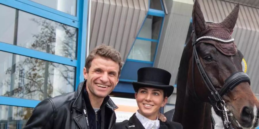 Sportler-Paar: Lisa und Thomas Müller. Foto: Sebastian Gollnow/dpa