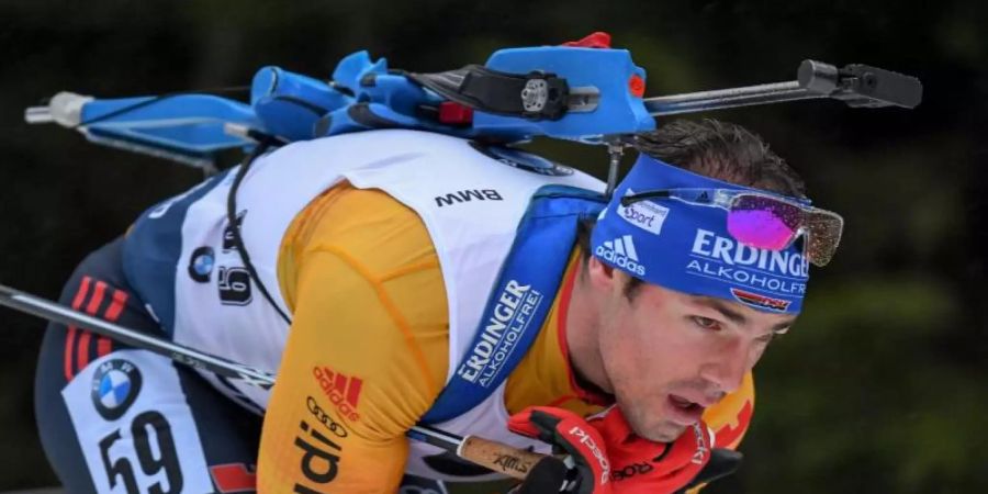 Wird auch bei Weltcup in Hochfilzen fehlen: Simon Schempp. Foto: Hendrik Schmidt/dpa-Zentralbild/dpa