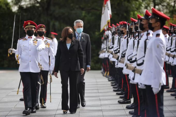 Kamala Harris in Singapur. Kamala
