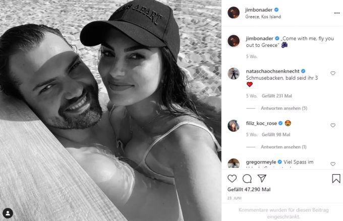 Jimi Blue Ochsenknecht Yeliz Koç: Der Moderator hat noch viele Pärchenfotos auf seinem Instagram-Profil. Jimi Blue Yeliz