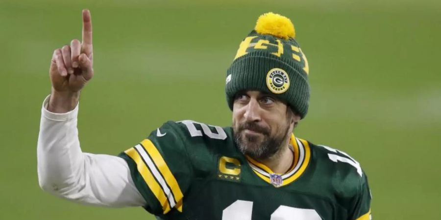 Aaron Rodgers bleibt bei den Green Bay Packers. Foto: Matt Ludtke/AP/dpa
