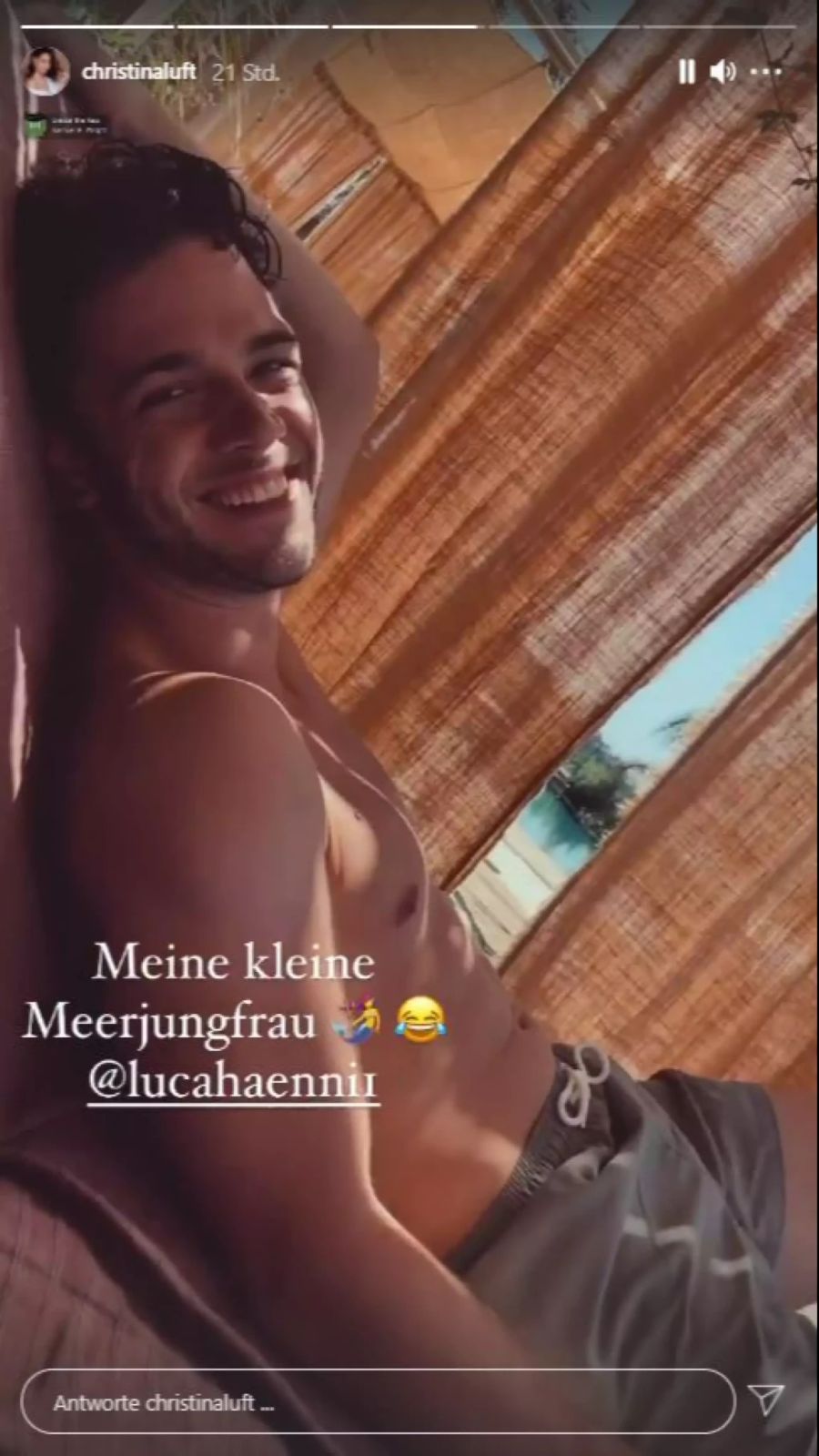 Luca Hänni und seine Christina in den Sommerferien.