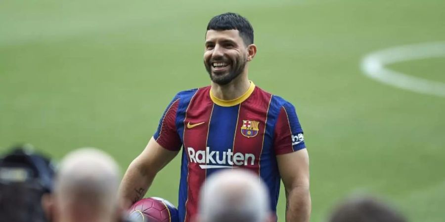 Sergio Agüero kam von Manchester City zum FC Barcelona. Foto: Gerard Franco Crespo/DAX via ZUMA Wire/dpa