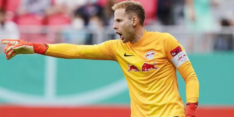 Ist neuer Kapitän bein RB Leipzig: Keeper Peter Gulacsi. Foto: Uwe Anspach/dpa